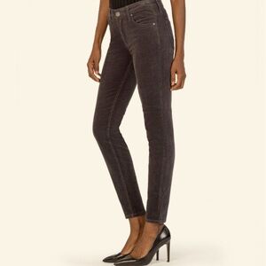 EUC Size 4 Kut From The Kloth Brown Corduroy Diana Skinny Pants Dark Brown 077